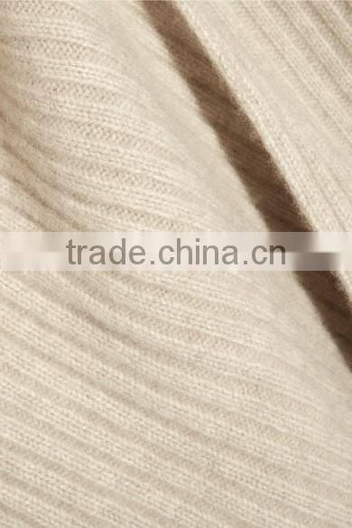 Ladies 2017 new style classic design Ribbed long Knitted Sweater cashmere oversized cardigan