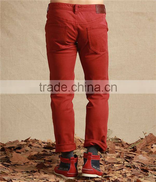 Hot sale 100% cotton man's trousers custom casual man's pants