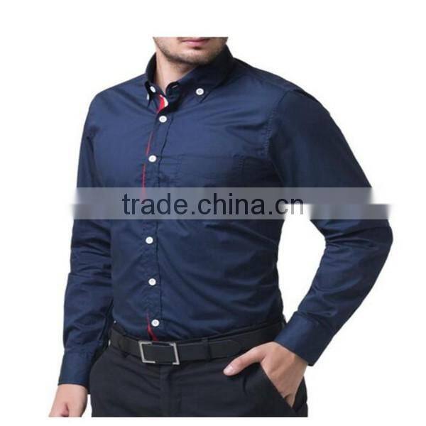 2016 new wholesale Stylish Long Sleeve cotton custom mens casual dress shirts