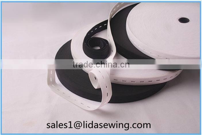 woven buttonhole elastic band webbing