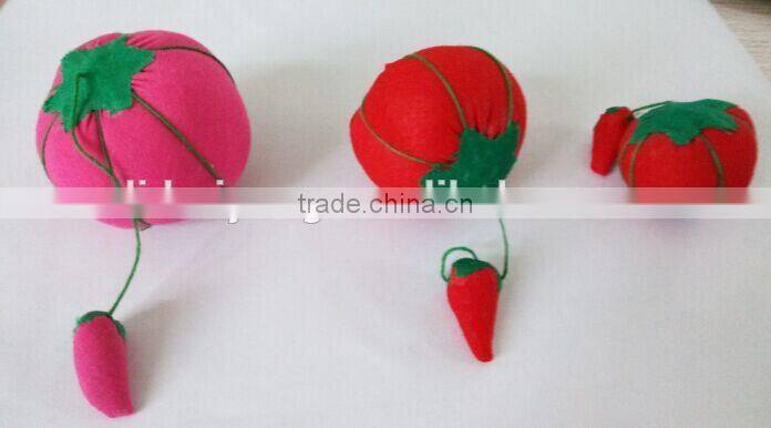tomato shape handmade pin cushion