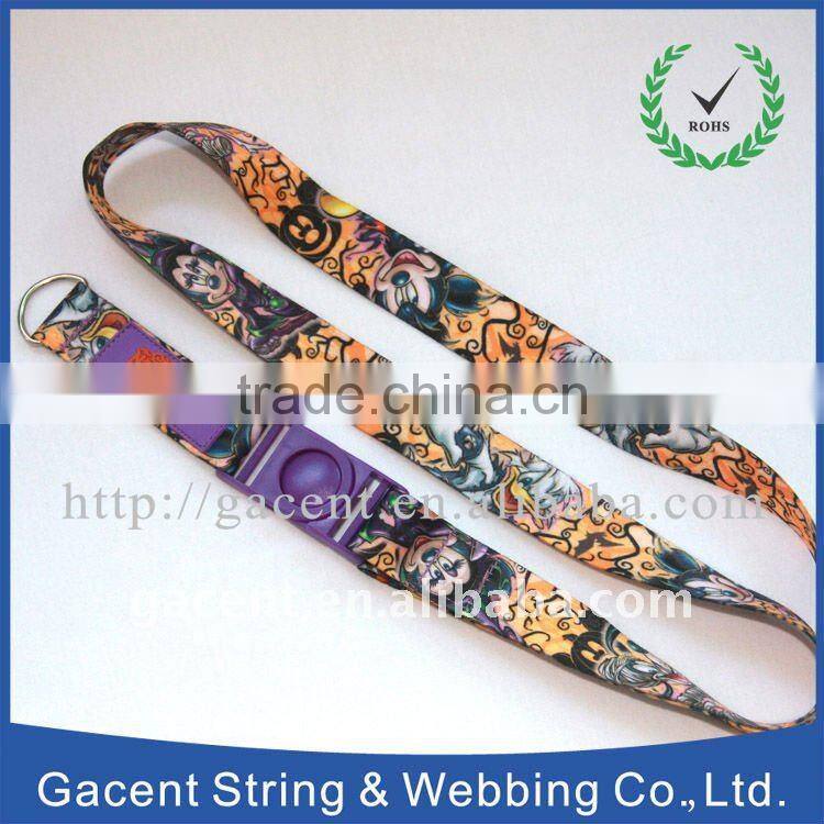 Heat transfer printing lanyard