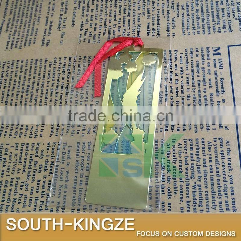 Japan Fuji Mountain Gold Plated Thin Bookmark