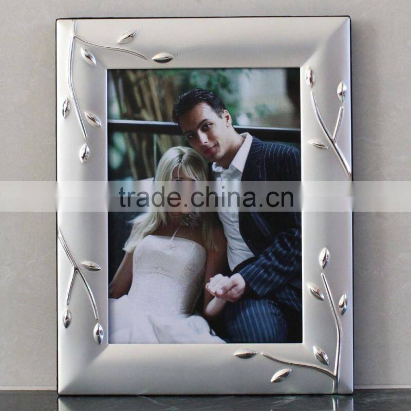 LEAF DESIGN SLIVER PLATING PHOTO FRAME
