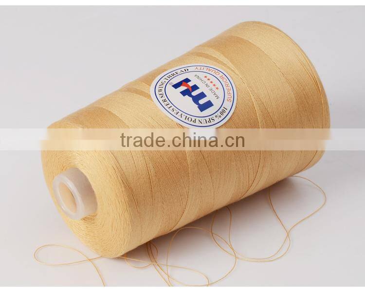 Cotton poly core spun sewing thread
