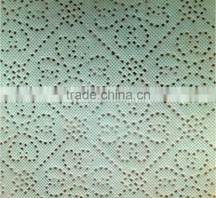Three layers embossed non-woven fabrics