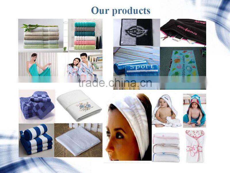 premium cotton hand towel, bright colors towel with embroidery logo