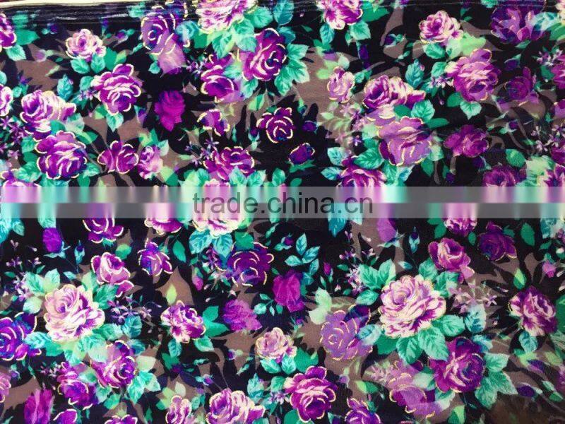 knit burnout velvet for garments