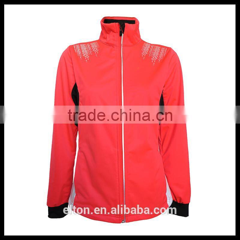 201501007023 Reflective Print Diva Pink Women's Soft Shell Jacket