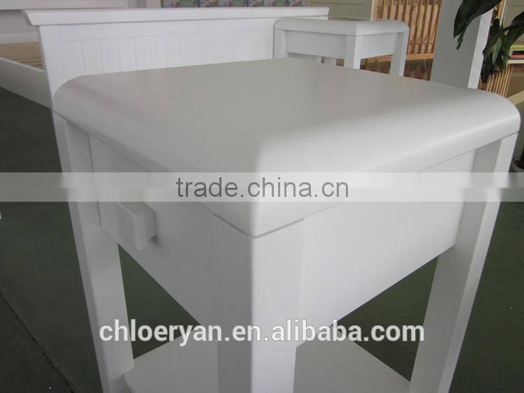 2016 new arrival Solid Wood Antique Small Stool With Drawer