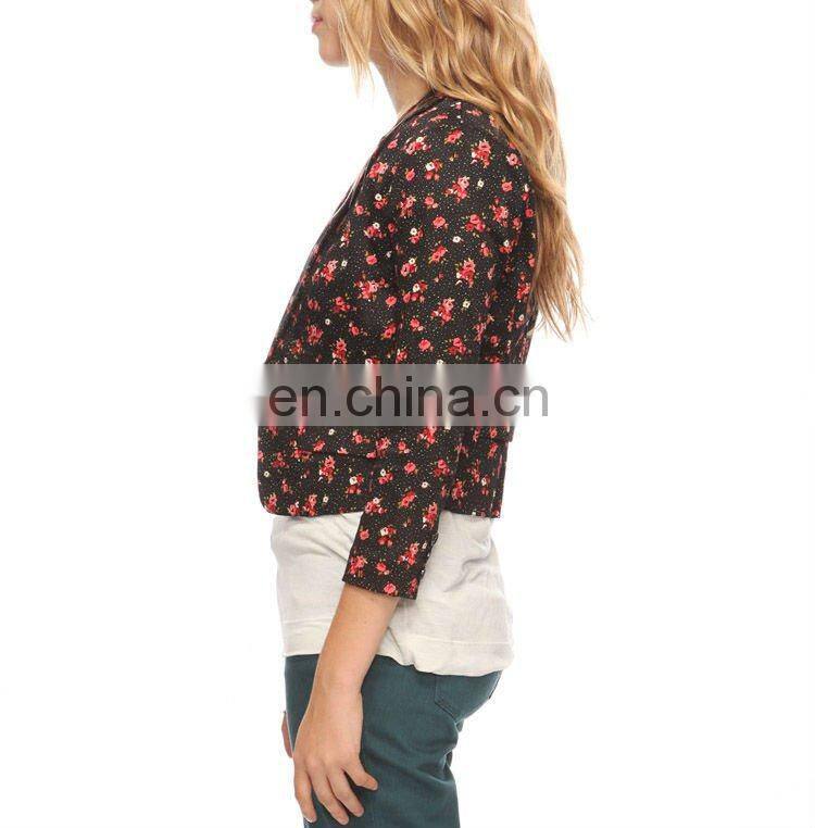 CHEFON Rose Pattern Blazer CFB0111
