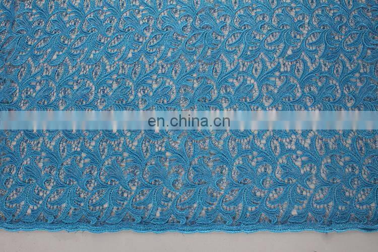 high quality yellow fabric cord lace for fashion one piece dress