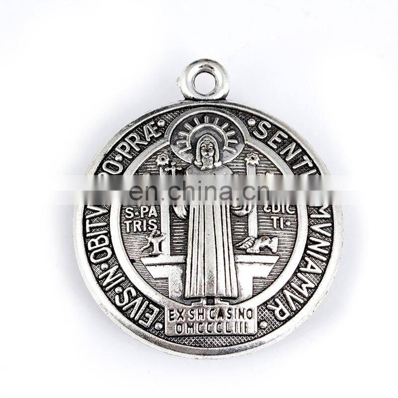 hot cheap gift religious metal gift church religious rosary pedant medal virgin mary medal
