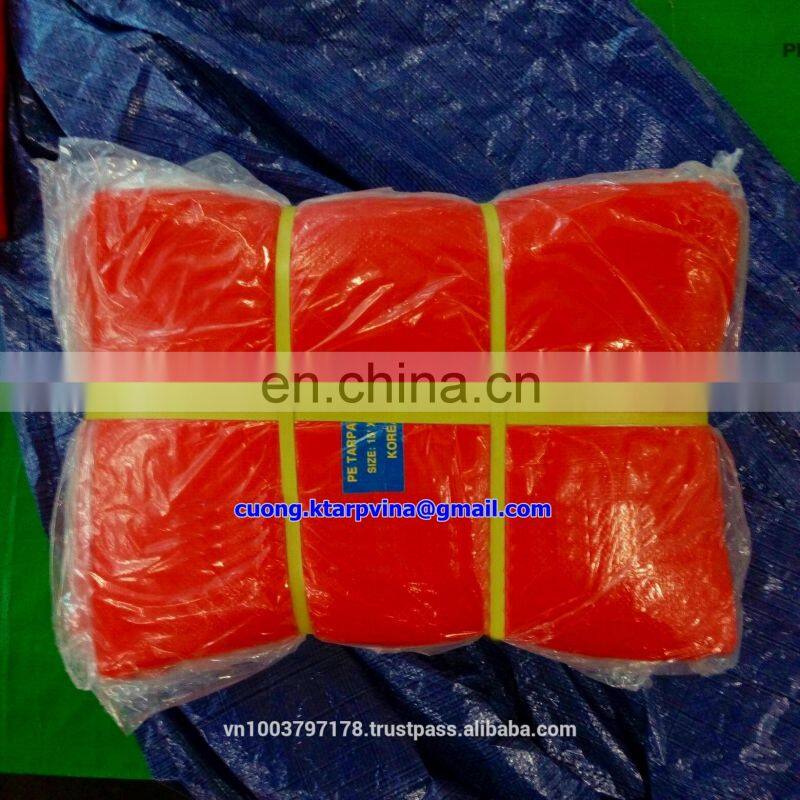 ORANGE TARPAULIN - LIGHT WEIGHT - 80 GSM