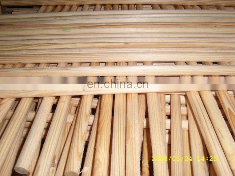 High Quality Threaded Wood Broom Handle Rod Mop Stick Maker Molding Equipment Wood Broom Stick Making Machine