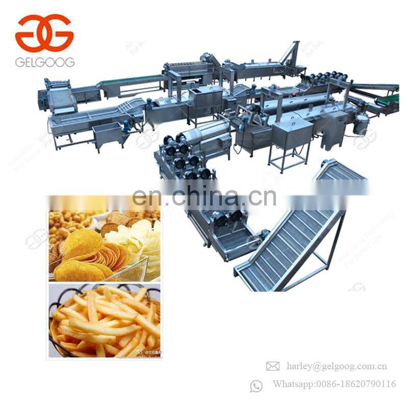 Stainless Steel Commercial Potato French Fries Chips Production Line Manual Potato Chips Making Machine