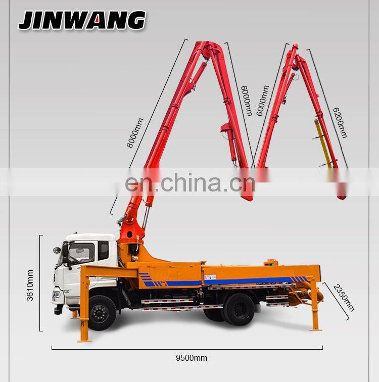 Four-section armboom truck mounted hydraulic concrete pump made in China