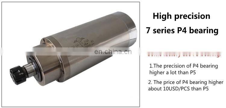 GDZ-100-4.5 water cooled 4.5KW spindle motor 380V 100MM diameter ER20 for cnc router