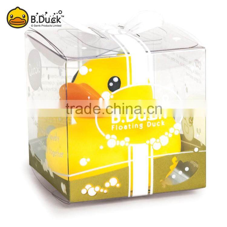 Fanny cute red rubber custom LED floating bath duck