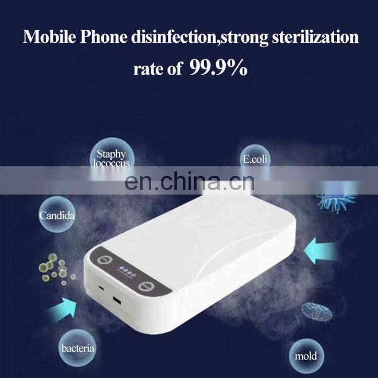 Portable USB charging LED UV Sterilizer Box Ultraviolet Light Lamp for Mobile phone Jewelry Watch Small tools