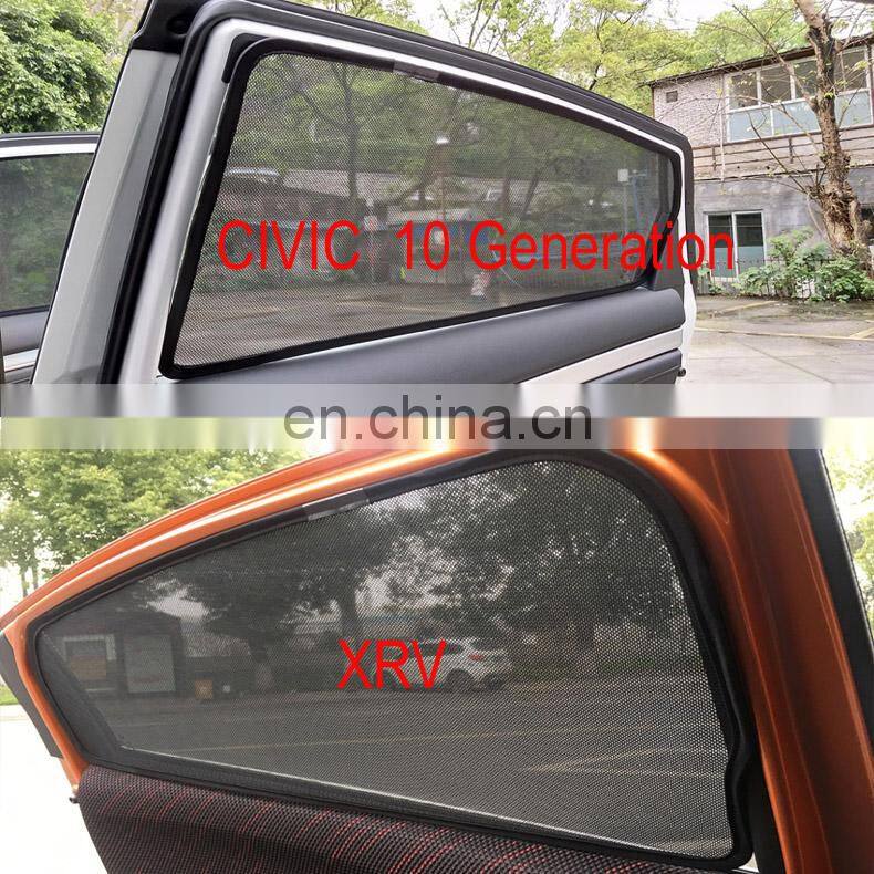 Luxury Magnetic Car Sunshade Car Side Window Shade Customized Car Curtains for CIVIC HONDA