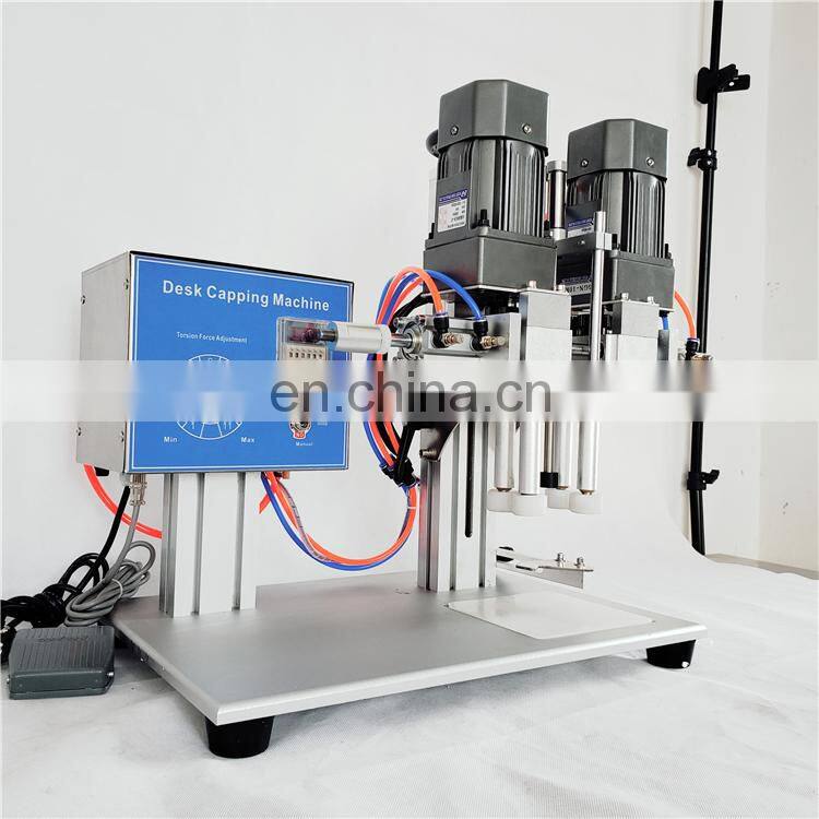 Semi Automatic Plastic Bottle Screw Capping Machine For Pharmaceutical