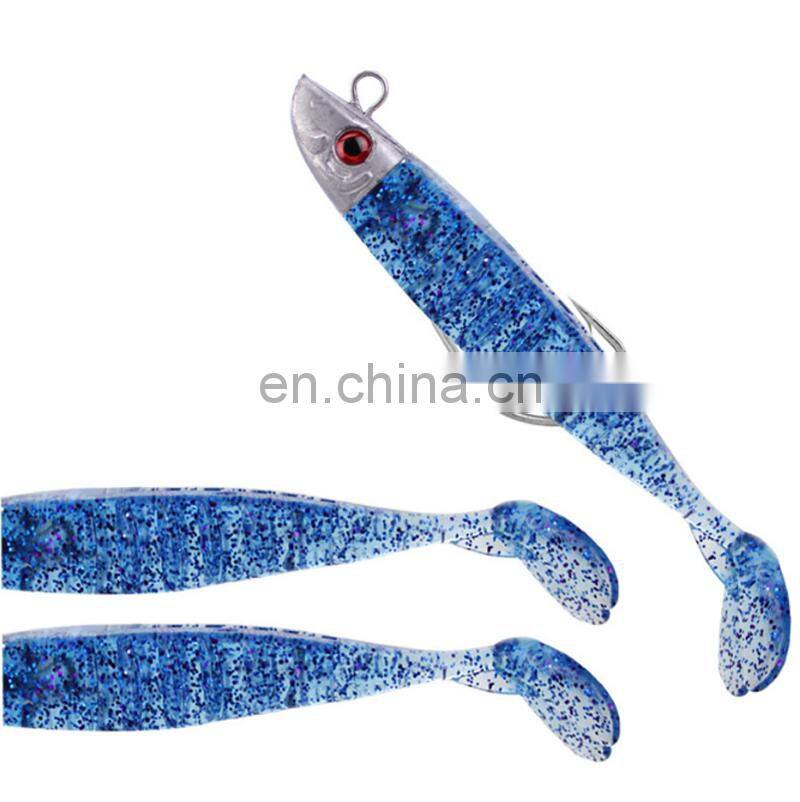 Amazon 8cm 8.5g 3pcs/set Fishing Lure Soft Grubs Plastic Soft Baits Rig Bass Fishing