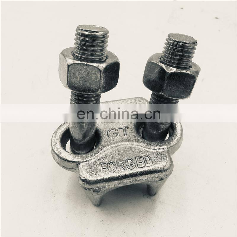 OEM Manufacturer Custom Service Alloy Steel Forged with Heat Treatment Wire Rope Clip Malleable Clamp