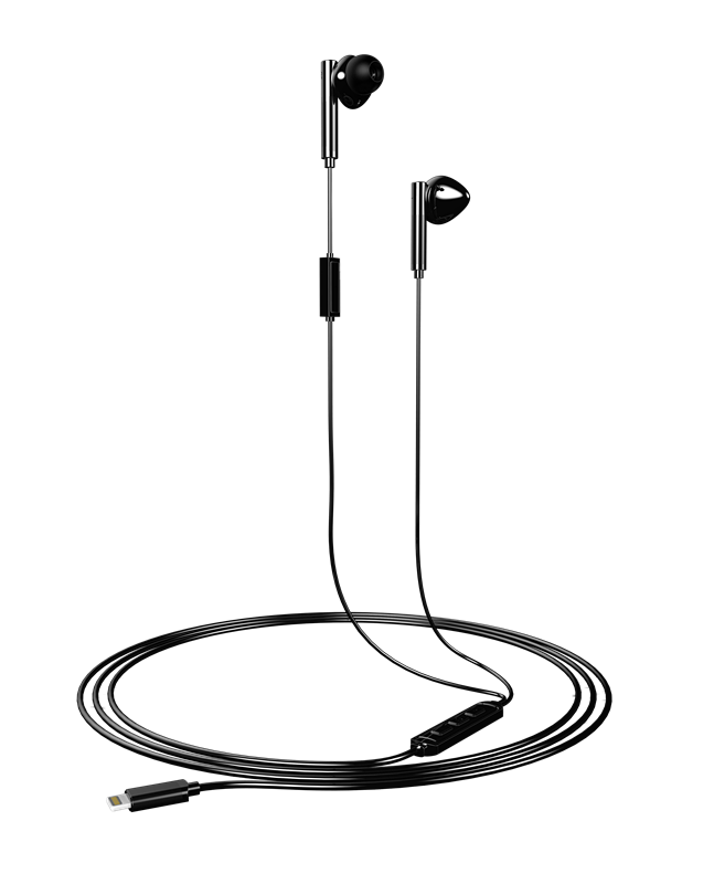 Factory price In-Ear bass stereo MFI digital earphone headphone for iphone 8