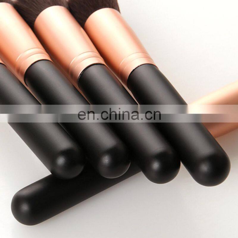 14pcs High Quality Black Makeup Brush Set Wood Handle Brush