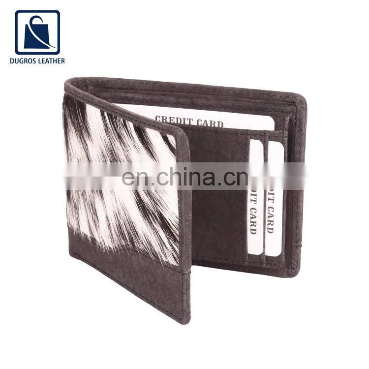 Trendy Design Hot Selling Excellent Quality Anthracite Fitting Luxury Genuine Leather Men Wallet at Competitive Price