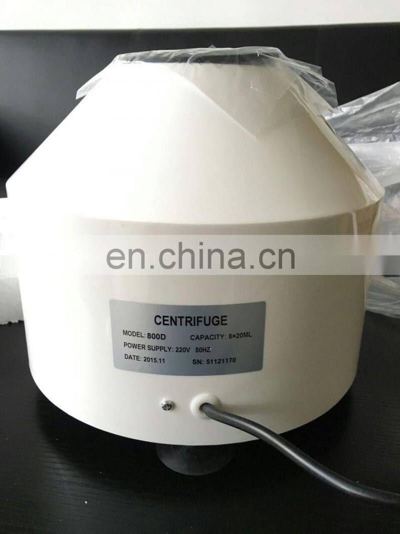 HC-B036 Hot Sale Low speed centrifuge (20ml*6)/Desktop Centrifuge machine 800D for Lab