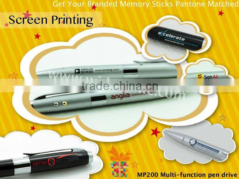 Laser pen with Multi function pen drive with electronic pen , usb ball pen with laser pointer