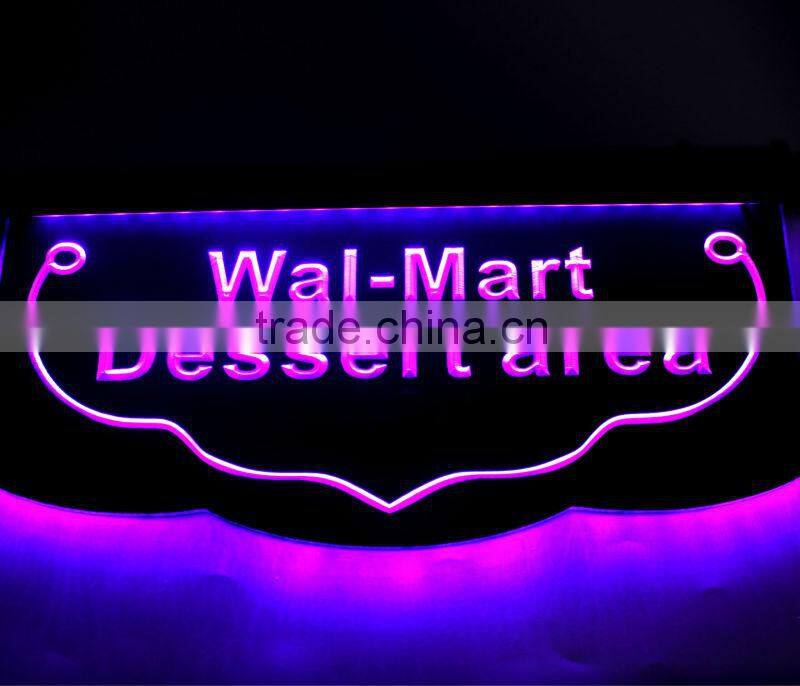 small carved LED ad board