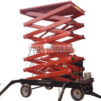 1.35~8m, 1.0 ton hydraulic towable /portable mini /scissor lift platform