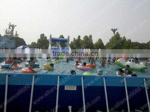 water slide with water pool water game