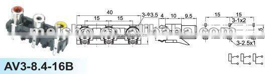 Universal female aes/ebu digital audio converter