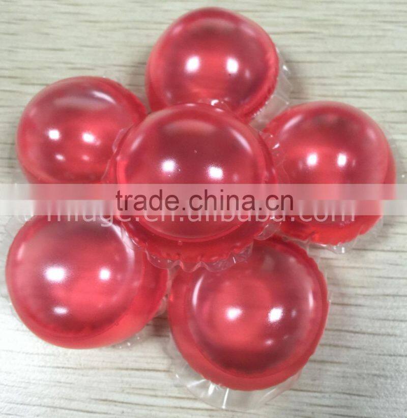 colorful laundry capsules liquid pods soluable film