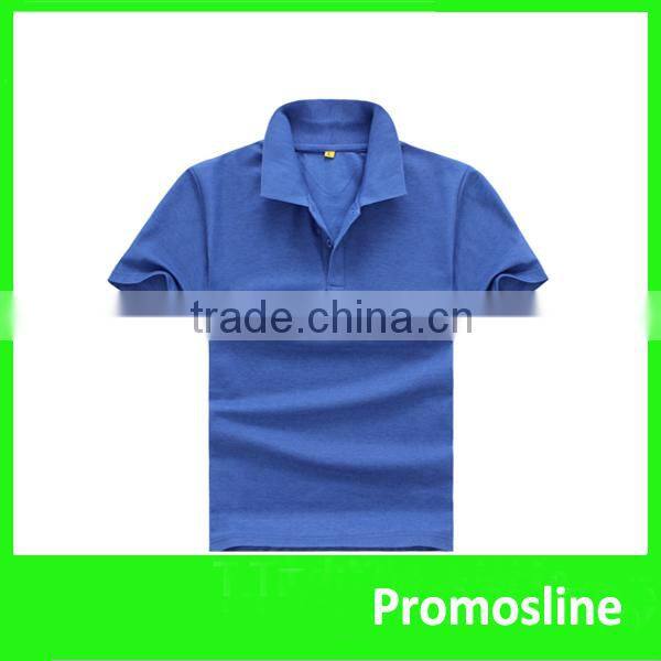 Advertising Promotional blue polo custom embroidery