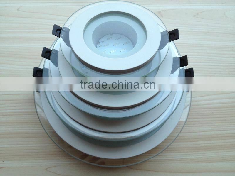warm white and cool white glass led panel light, SMD5730 led light panel glass, dimmable backlit led panel light