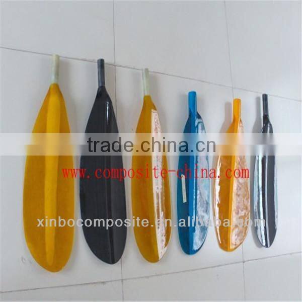 Colorful and fashion fiberglass kayak paddle blade customized kayak paddle blade