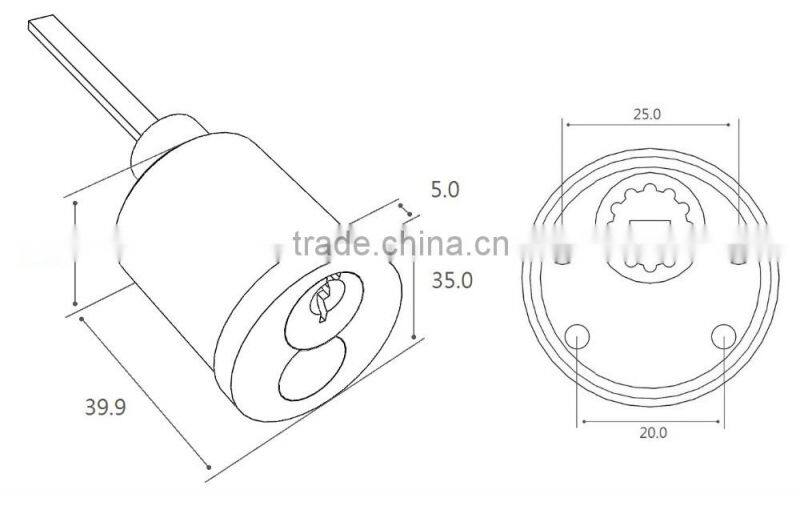 Schlage Removable Core Rim Cylinder