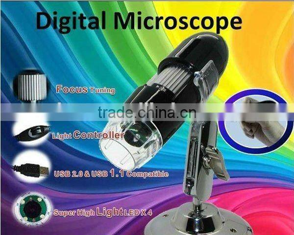 DHL 2015 New 2MP 5MP 8MP Pixels 5 Mega 800X 500X 200X USB Digital Microscopes With 8 LED Endoscope Magnifier Camera Measurement