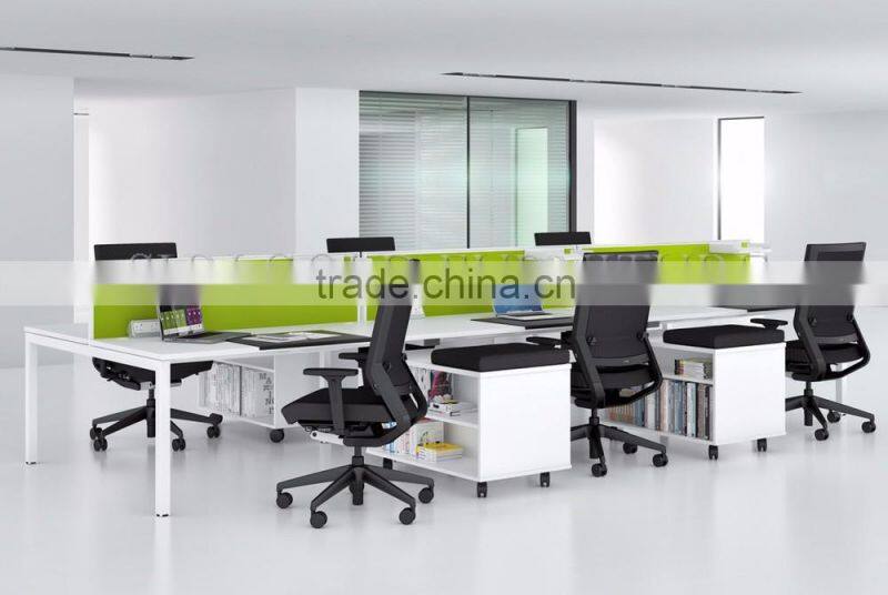 Modern Linear L Shape Office Modular Two Sided Cubicle Workstation(SZ-WS268)