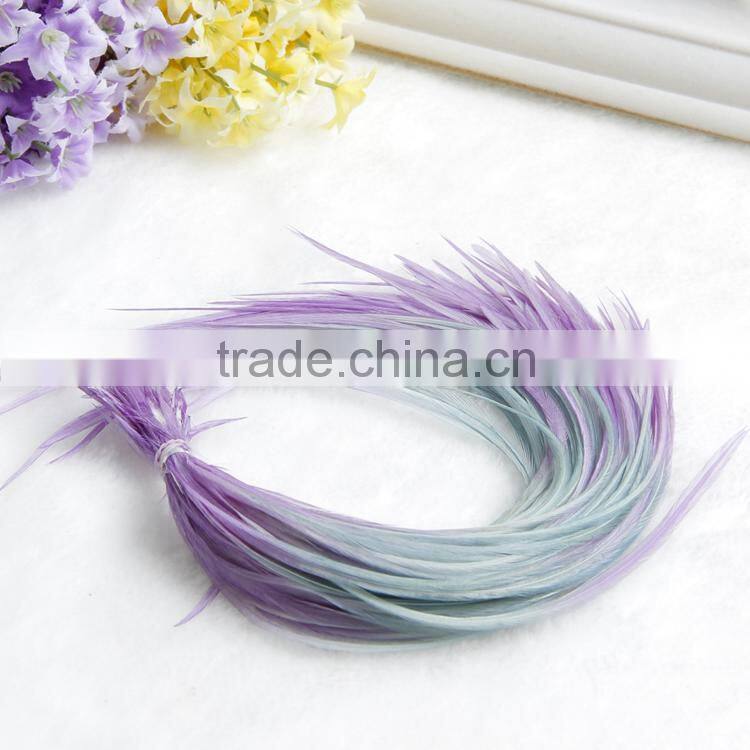Hot Selling Grizzly real rooster cheap hair feather for sale