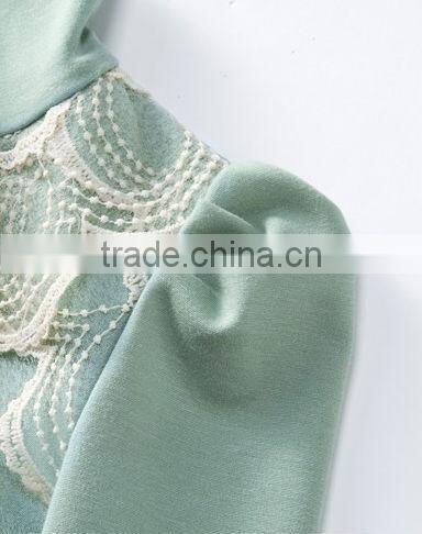 Lady's princess shirts bubble long sleeve