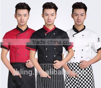 wholesale custom high quality chef uniform, kitchen uniform, cheap uniform for the cook