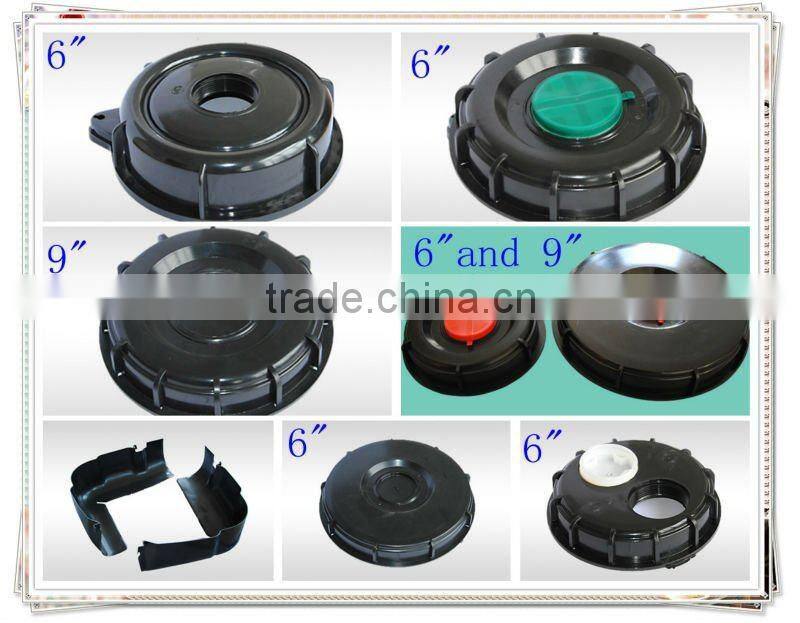 7'' white round chemical container lid