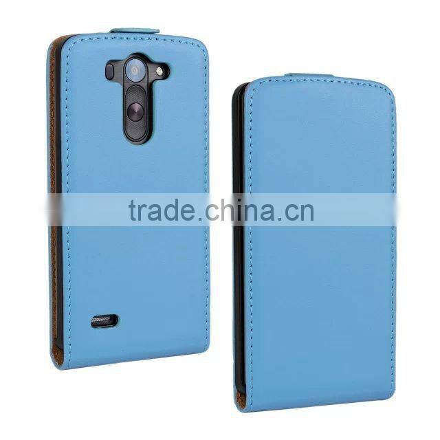 Genuine Leather Case for LG G3 Mini Flip Cover Case