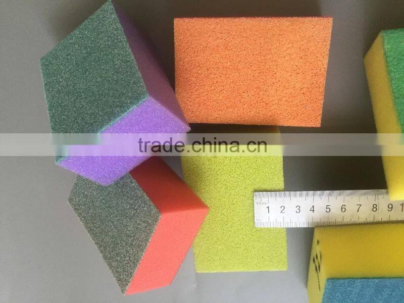 colorful cleaning bathroom kitchen room sanding sponge